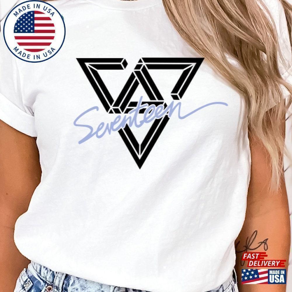 Seventeen  Kpop Carat Fan Minimal Graphic Classic TShirt